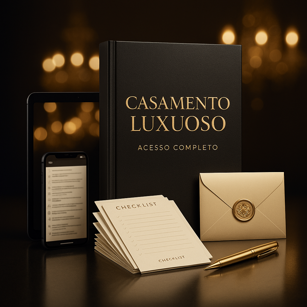 Cover of the main ebook 'Bússola do Casamento de Luxo'.
